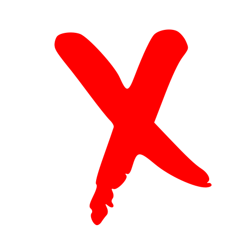 word clipart red x - photo #7